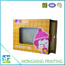 Custom Cardboard PVC Window Baby Clothes Packaging Box